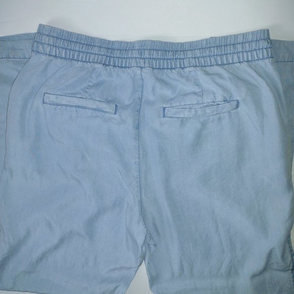 GAP Pantalones vaqeros de mezclilla de cintura elastica con cordon - Picture 5 of 9